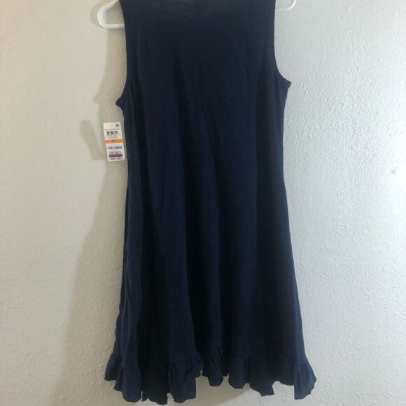 Style & Co. Petite Embroidered Ruffle-Hem Dress PS - Picture 5 of 5